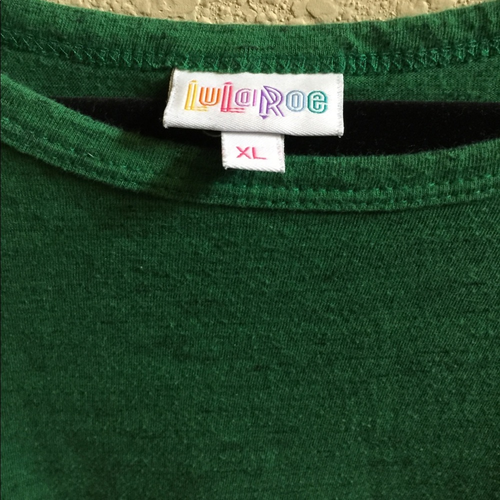 Lularoe Heathered Kelly green😍 Carly Dress XL